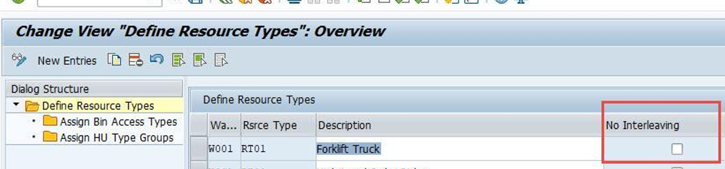 SAP EWM Task Interleaving Activation